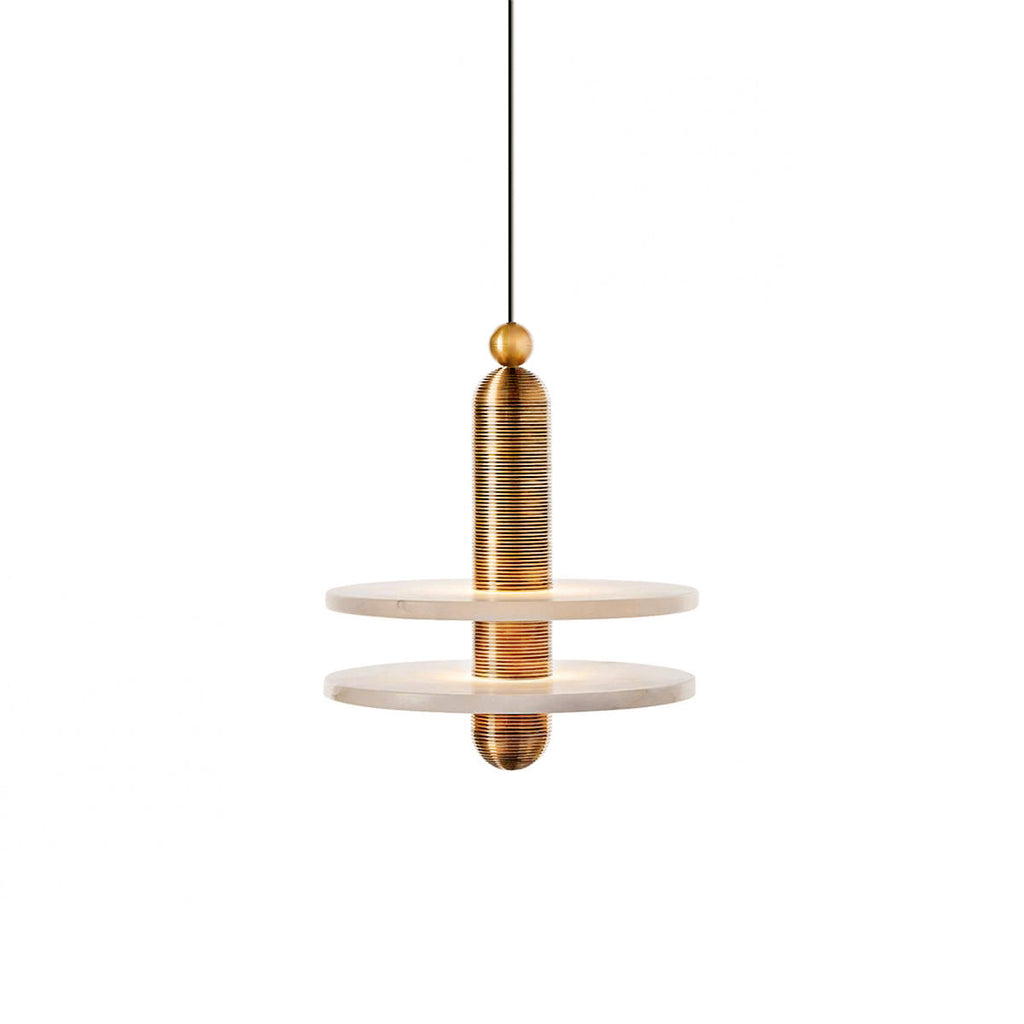 Quenelwynne Alabaster Pendant Light-Moonnatur