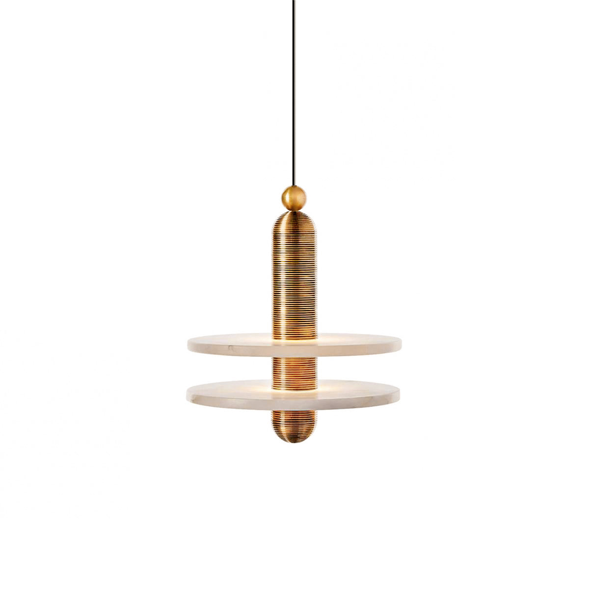 Quenelwynne Alabaster Pendant Light-Moonnatur