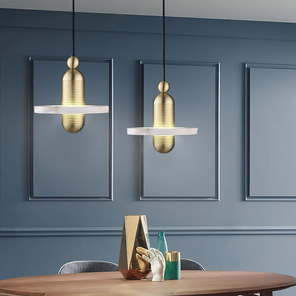 Quenelwynne Alabaster Pendant Light-Moonnatur