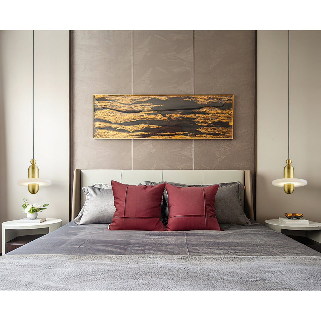Quenelwynne Alabaster Pendant Light-Moonnatur
