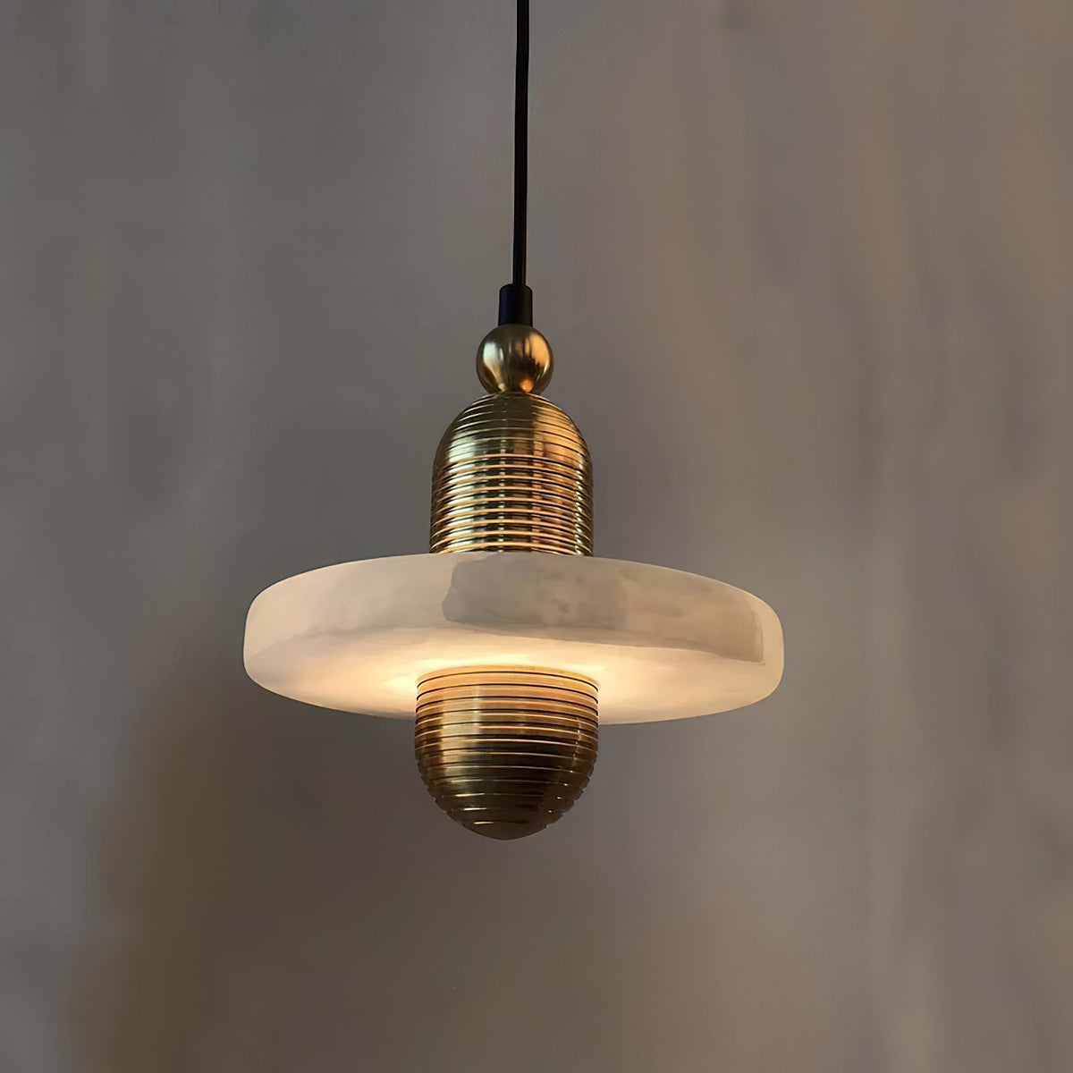 Quenelwynne Alabaster Pendant Light-Moonnatur