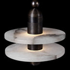 Quenelwynne Alabaster Pendant Light-Moonnatur