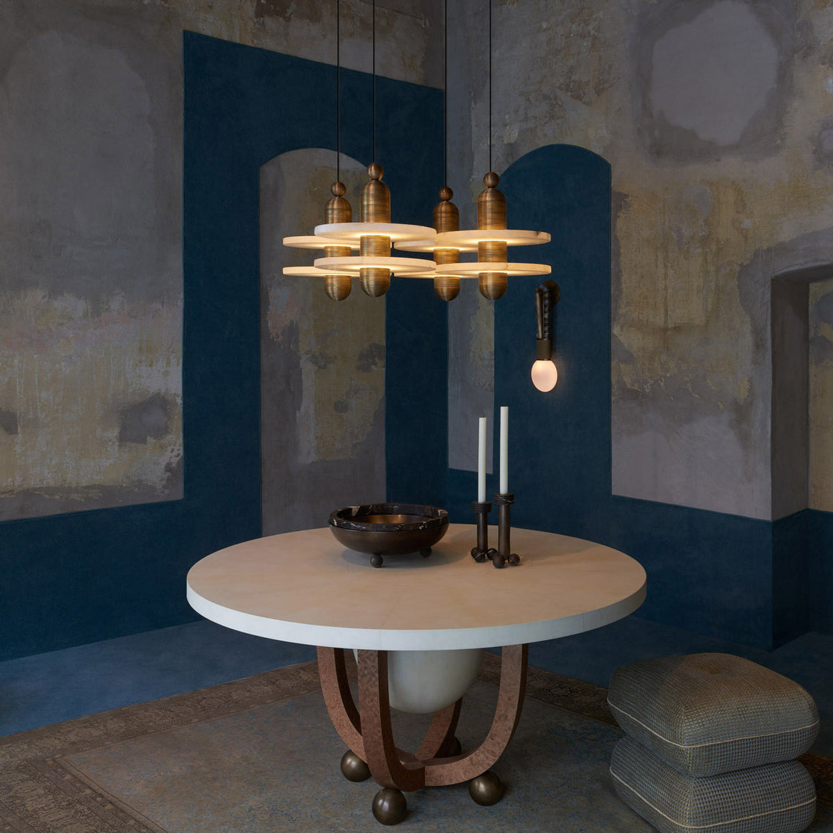 Quenelwynne Alabaster Pendant Light-Moonnatur