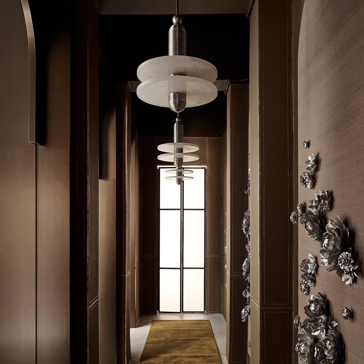 Quenelwynne Alabaster Pendant Light-Moonnatur