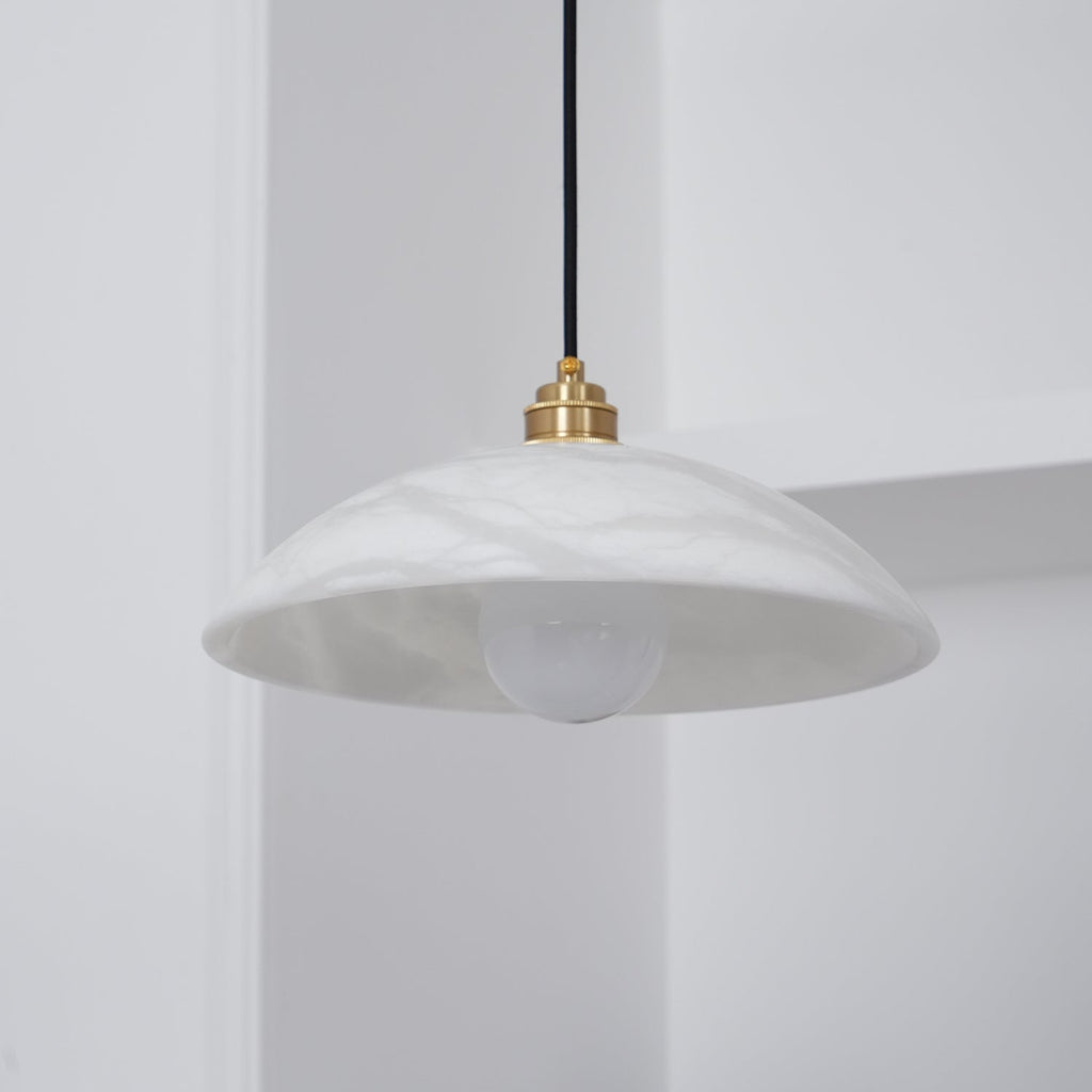 Penrelwyn Alabaster Pendant Light-Moonnatur