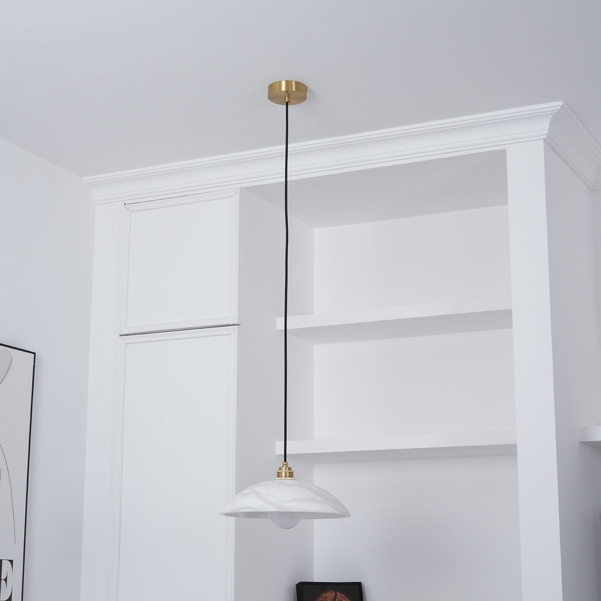 Penrelwyn Alabaster Pendant Light-Moonnatur