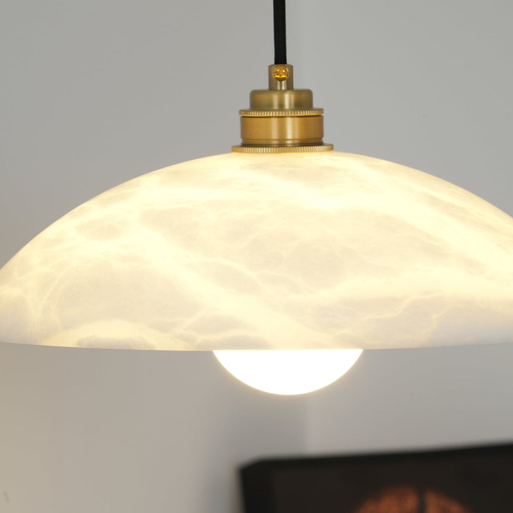 Penrelwyn Alabaster Pendant Light-Moonnatur