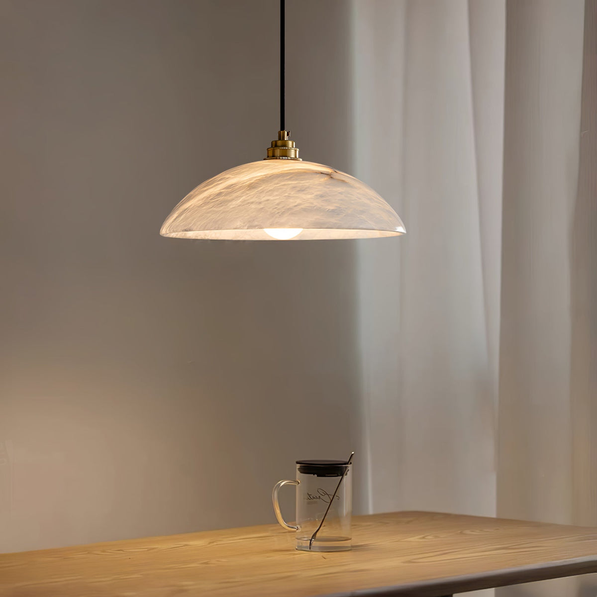 Redrenden Alabaster Pendant Light-Moonnatur