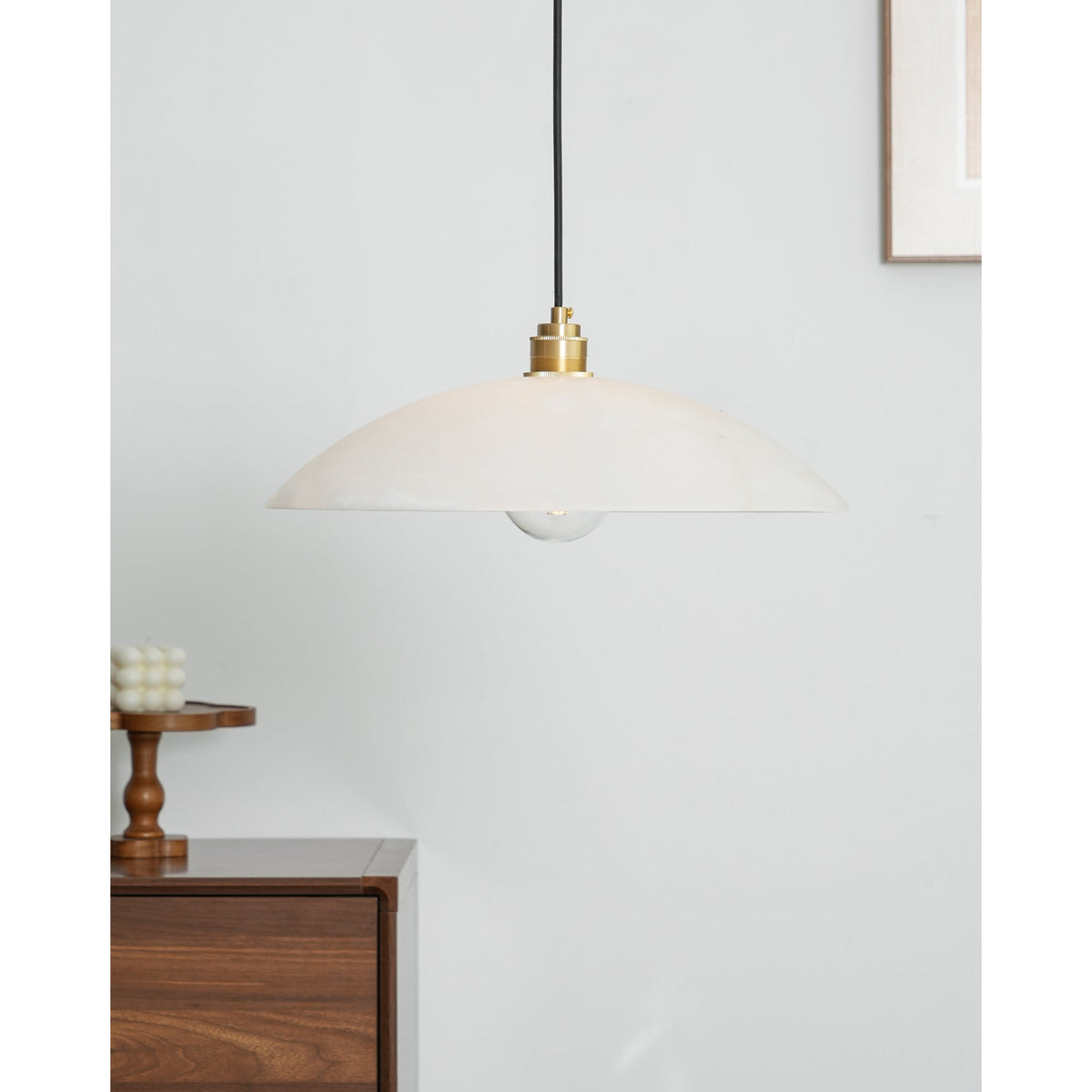 Penrelwyn Alabaster Pendant Light-Moonnatur