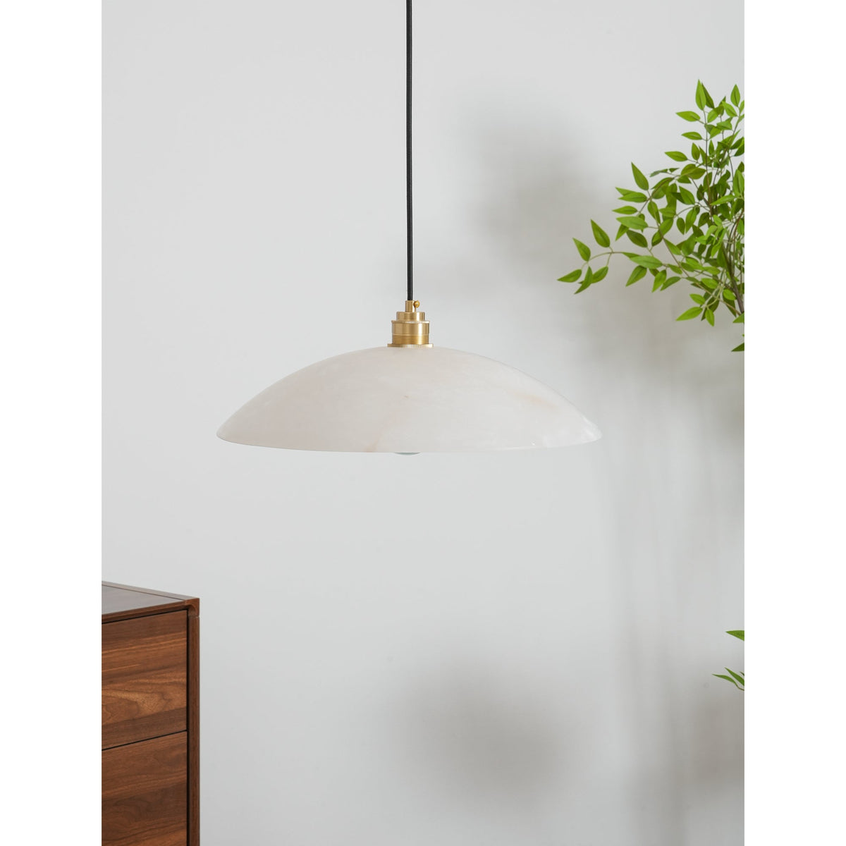 Penrelwyn Alabaster Pendant Light-Moonnatur