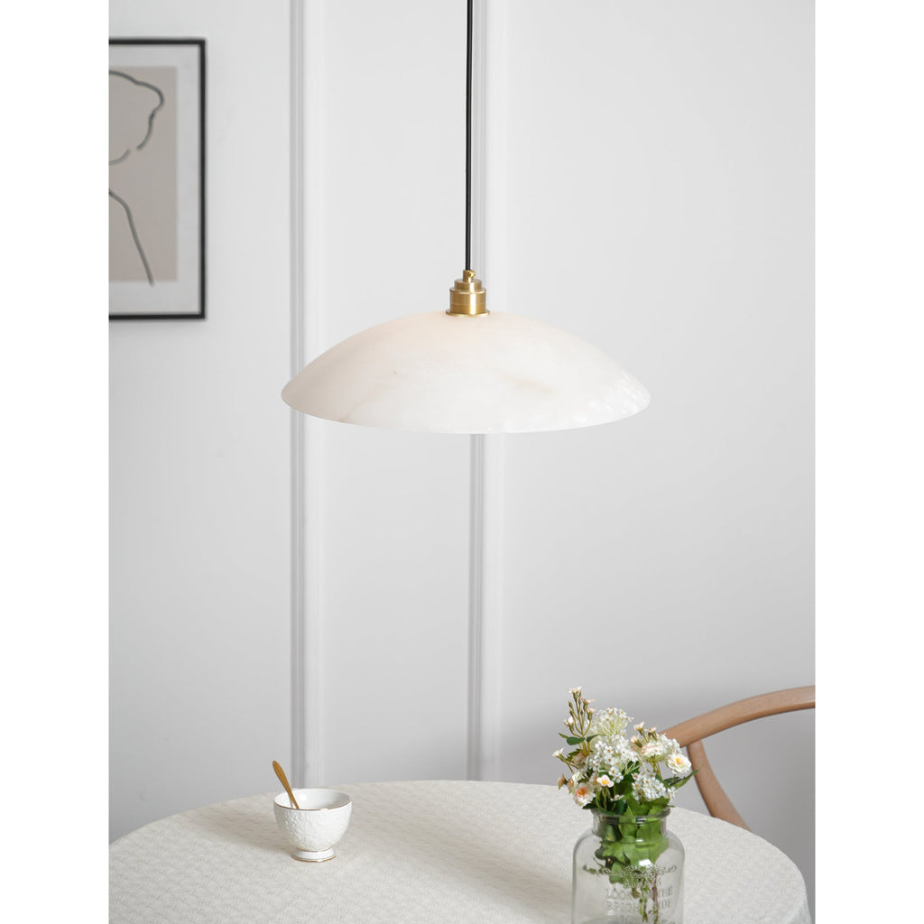 Penrelwyn Alabaster Pendant Light-Moonnatur