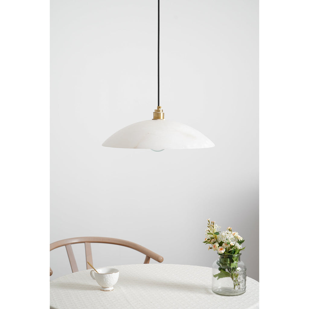 Penrelwyn Alabaster Pendant Light-Moonnatur