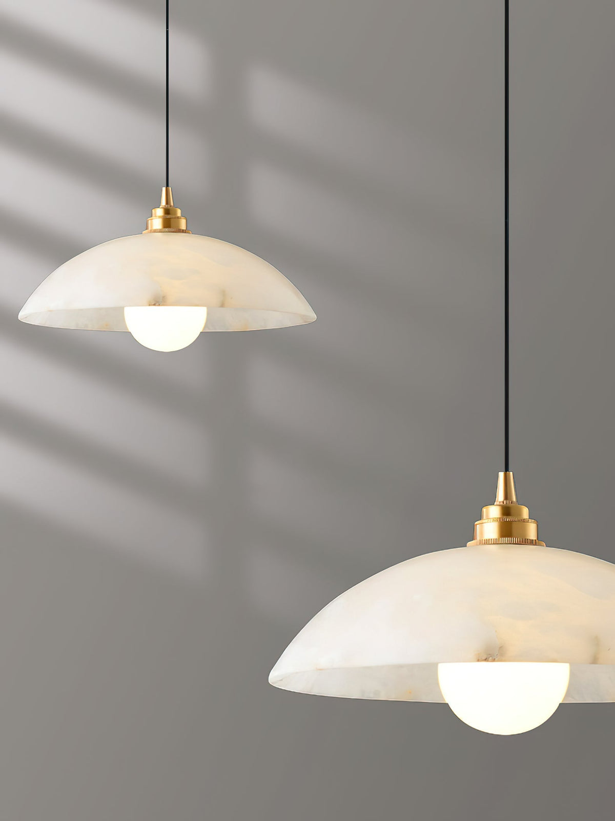 Penrelwyn Alabaster Pendant Light-Moonnatur