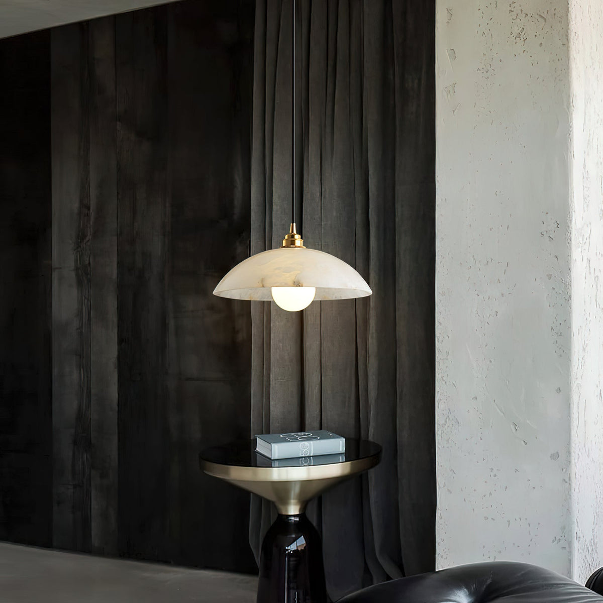 Penrelwyn Alabaster Pendant Light-Moonnatur