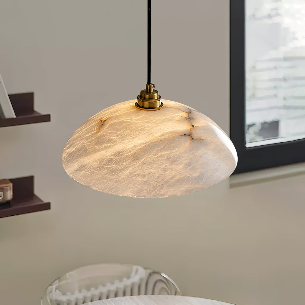 Penrelwyn Alabaster Pendant Light-Moonnatur