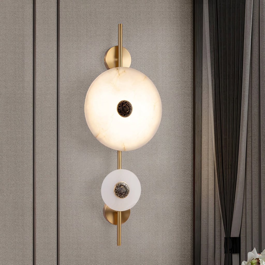 Oreniel Alabaster Wall Light-Moonnatur