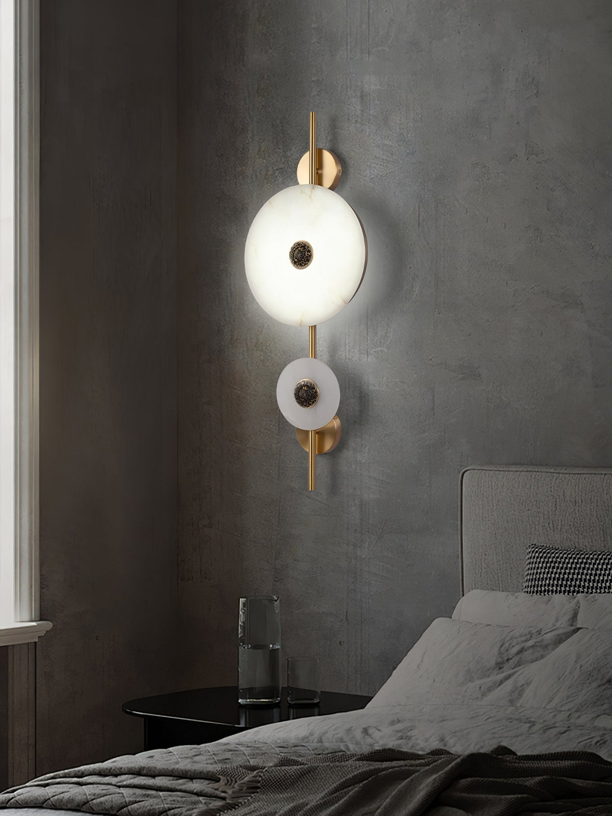 Oreniel Alabaster Wall Light-Moonnatur