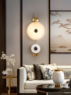 Oreniel Alabaster Wall Light-Moonnatur