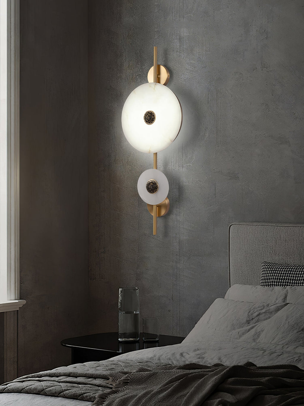 Oreniel Alabaster Wall Light-Moonnatur