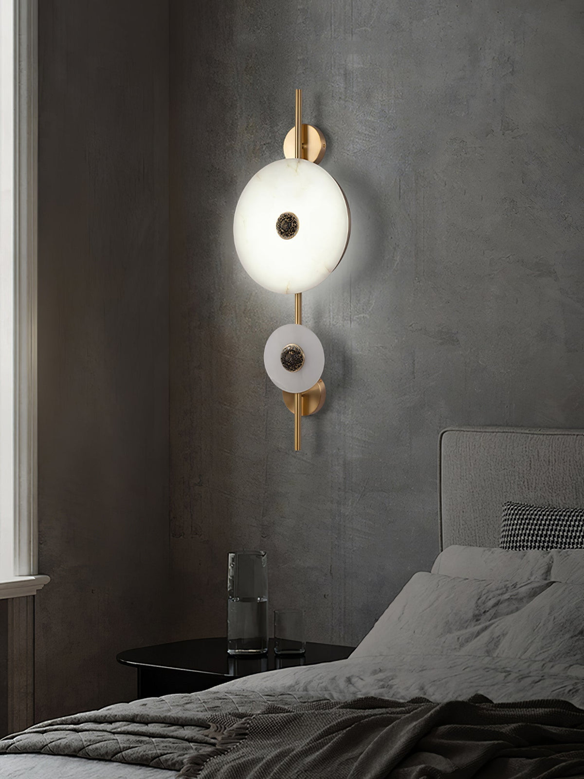 Oreniel Alabaster Wall Light-Moonnatur