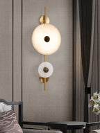 Oreniel Alabaster Wall Light-Moonnatur