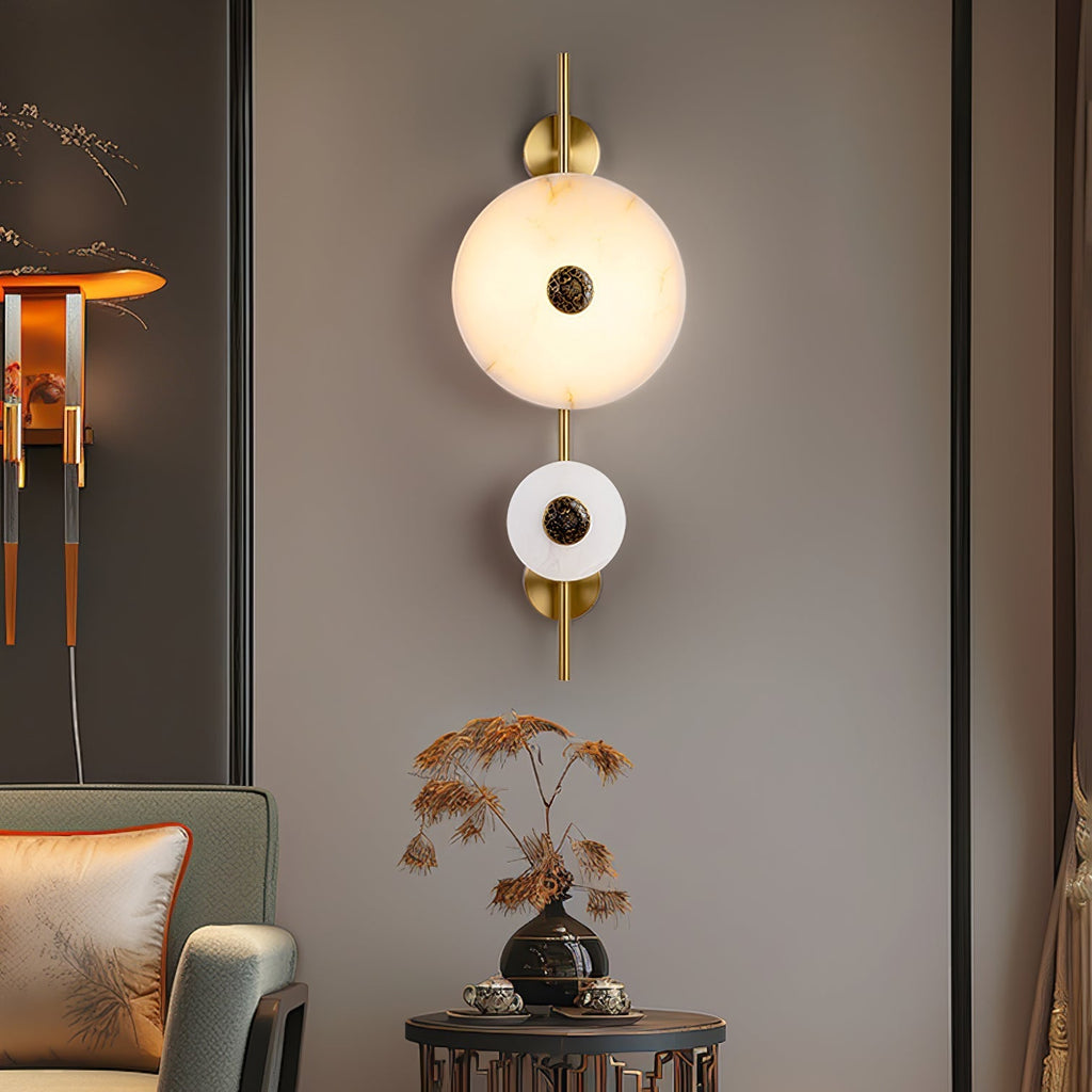 Oreniel Alabaster Wall Light-Moonnatur