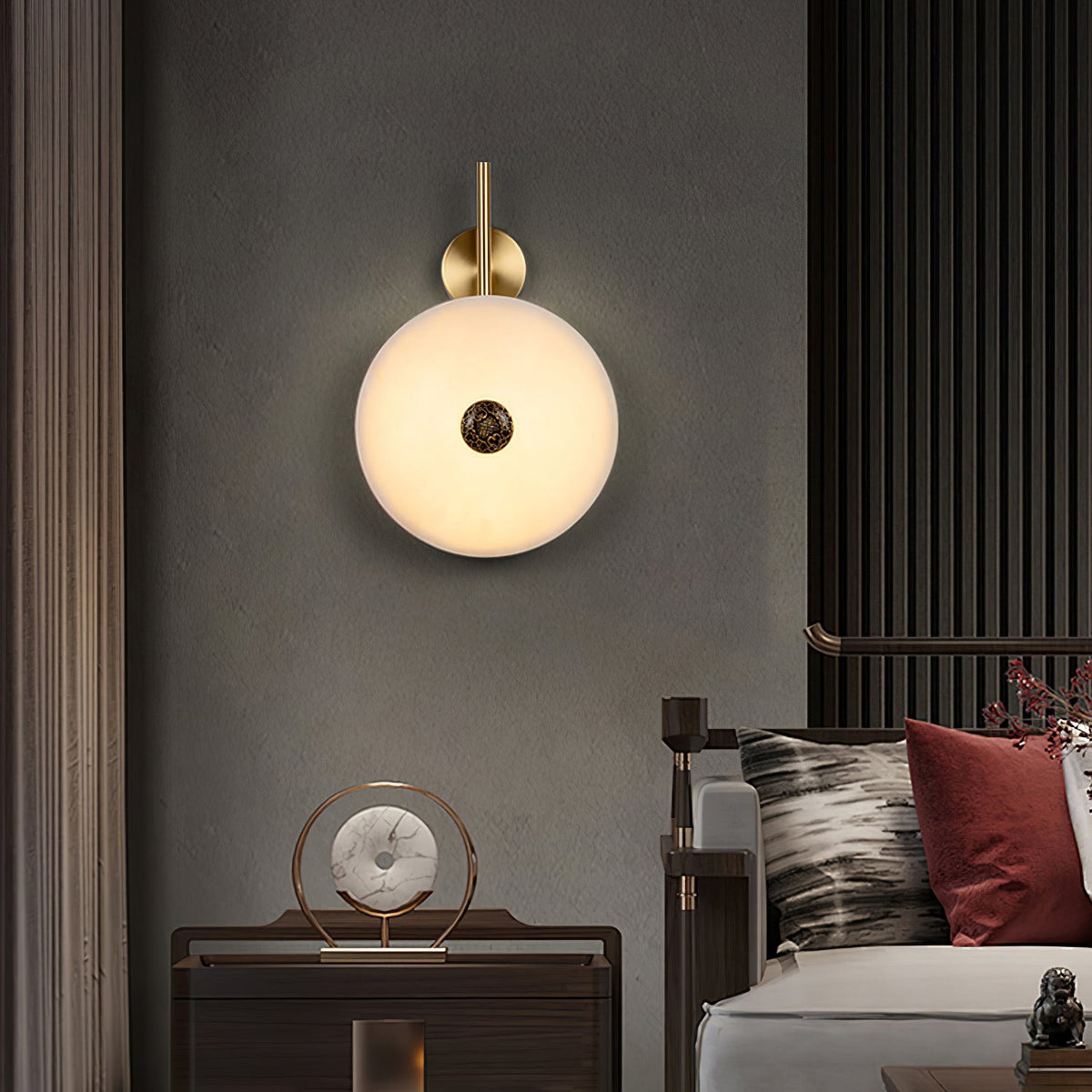 Oreniel Alabaster Wall Light-Moonnatur