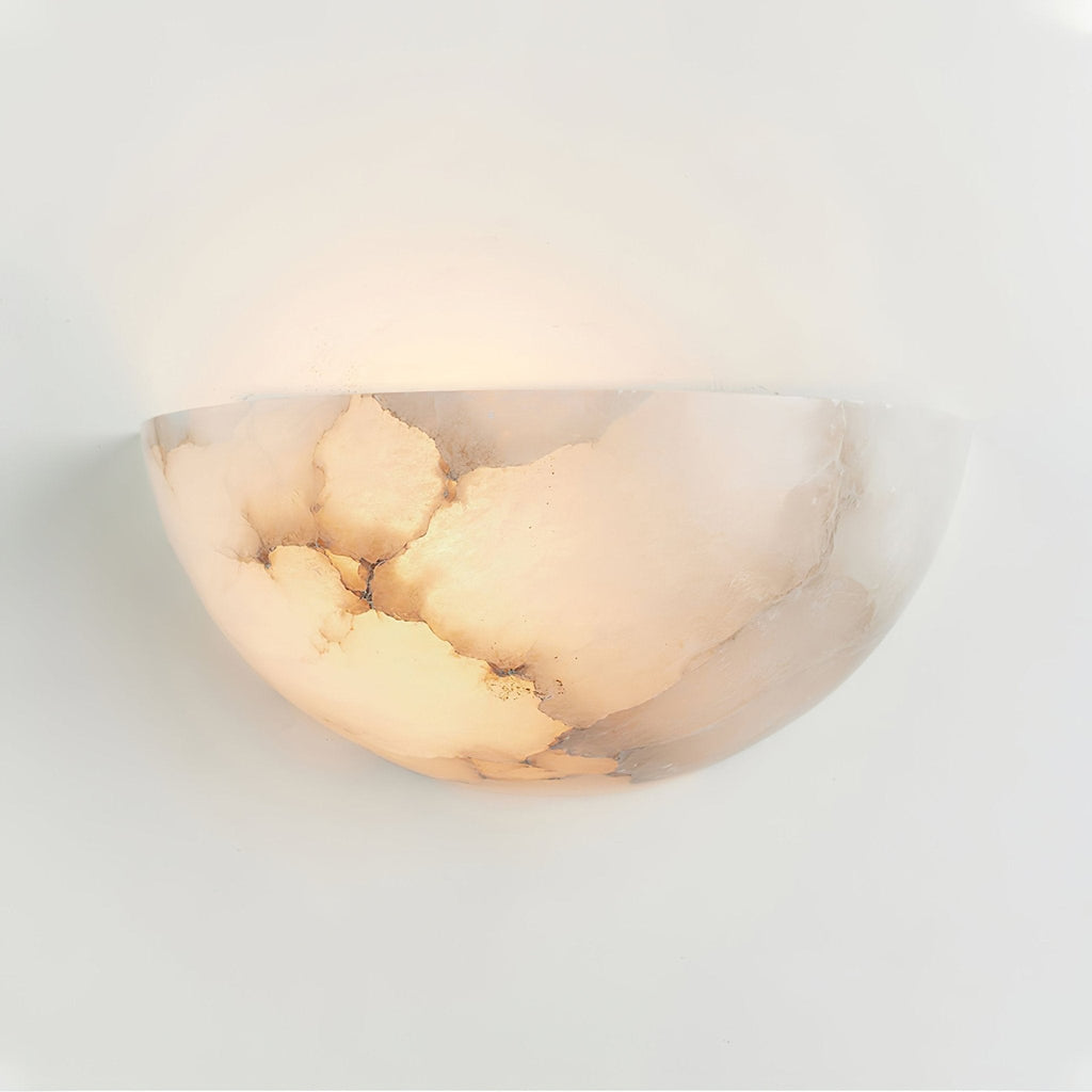 Weldenhaven Alabaster Wall Light-Moonnatur