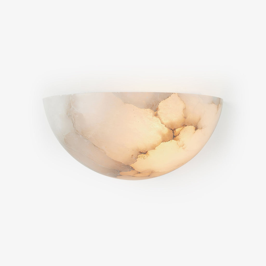 Weldenhaven Alabaster Wall Light-Moonnatur