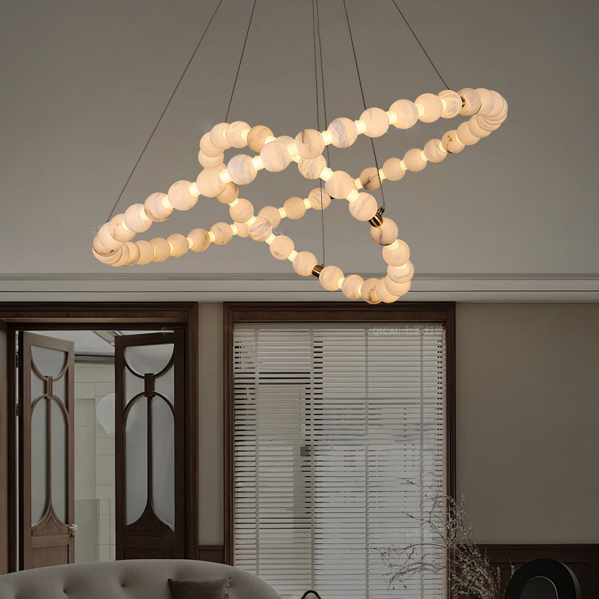 Lovenley Alabaster Pendant Light-Moonnatur