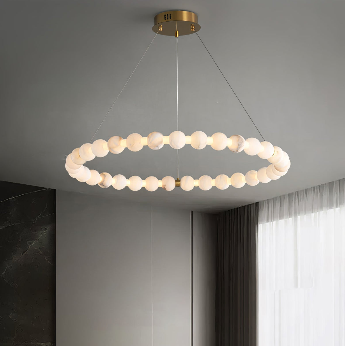 Lovenley Alabaster Pendant Light-Moonnatur