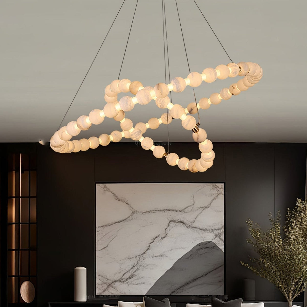 Lovenley Alabaster Pendant Light-Moonnatur