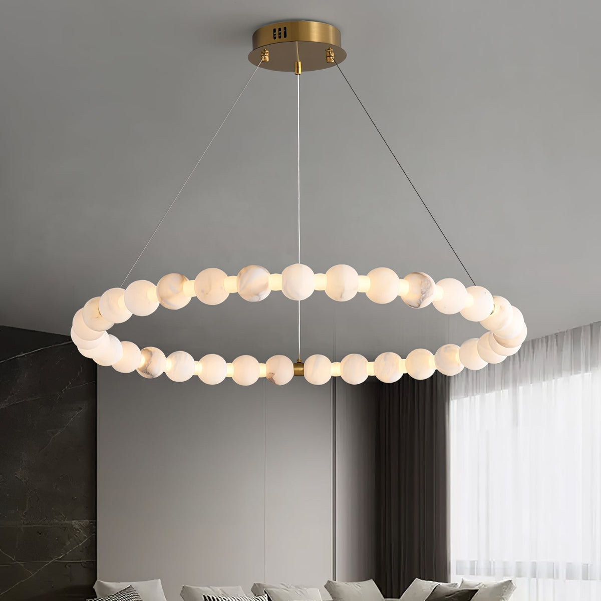 Lovenley Alabaster Pendant Light-Moonnatur