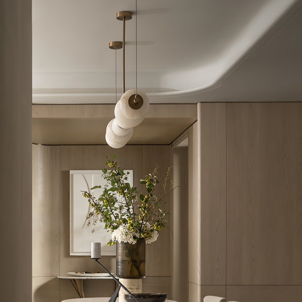Invermere Alabaster Pendant Light-Moonnatur
