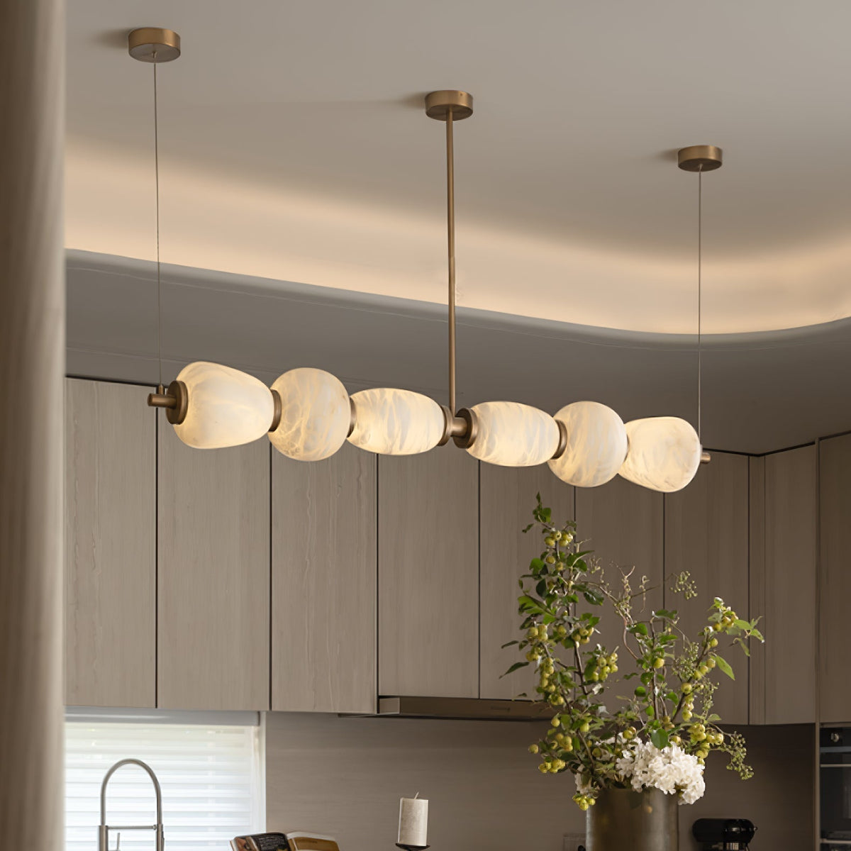 Invermere Alabaster Pendant Light-Moonnatur