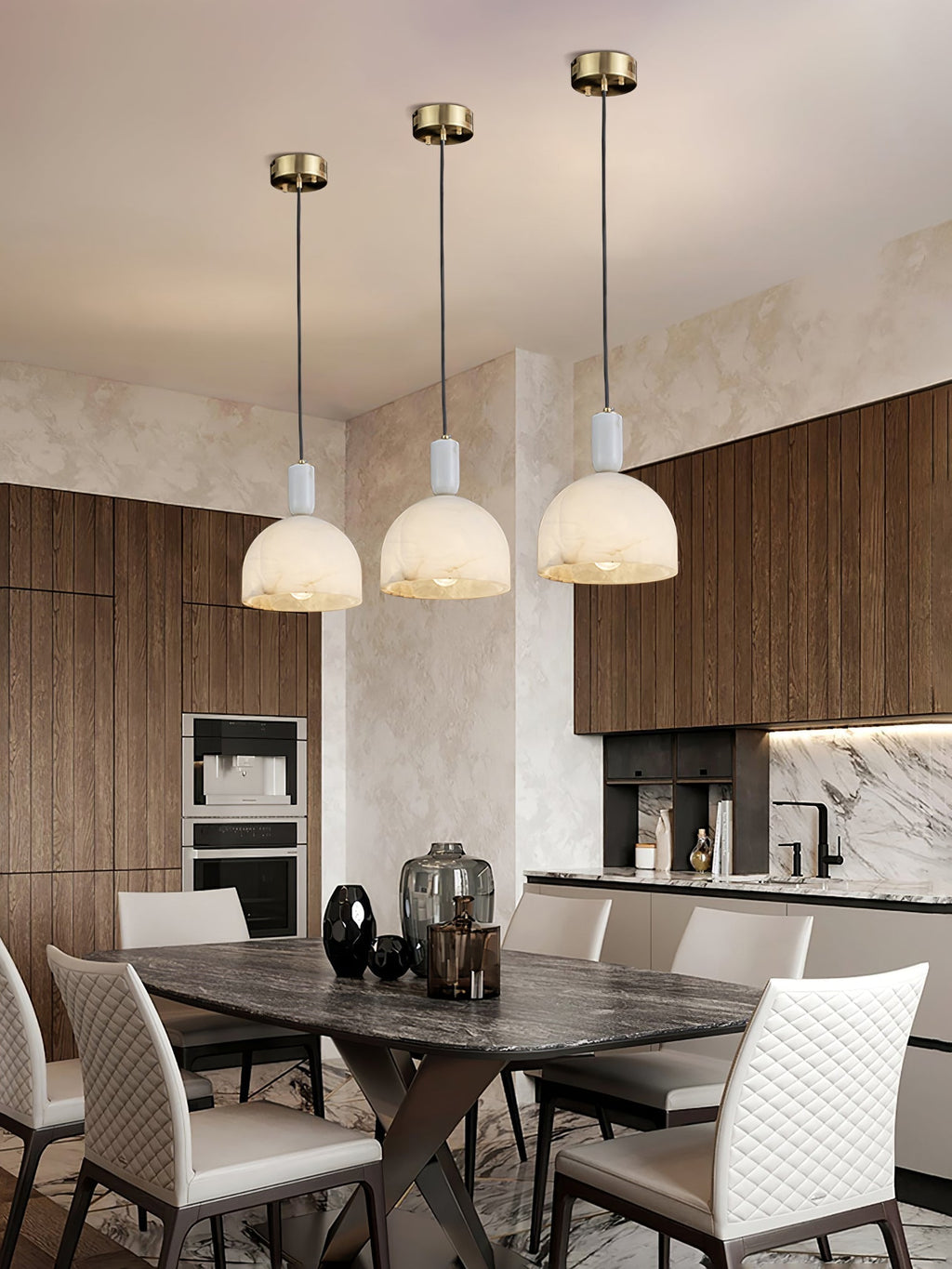 Fenrenenis Alabaster Pendant Light-Moonnatur