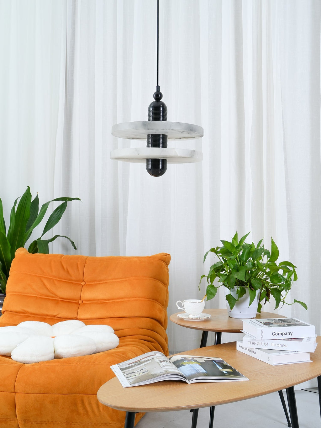 Casterena Alabaster Pendant Light-Moonnatur