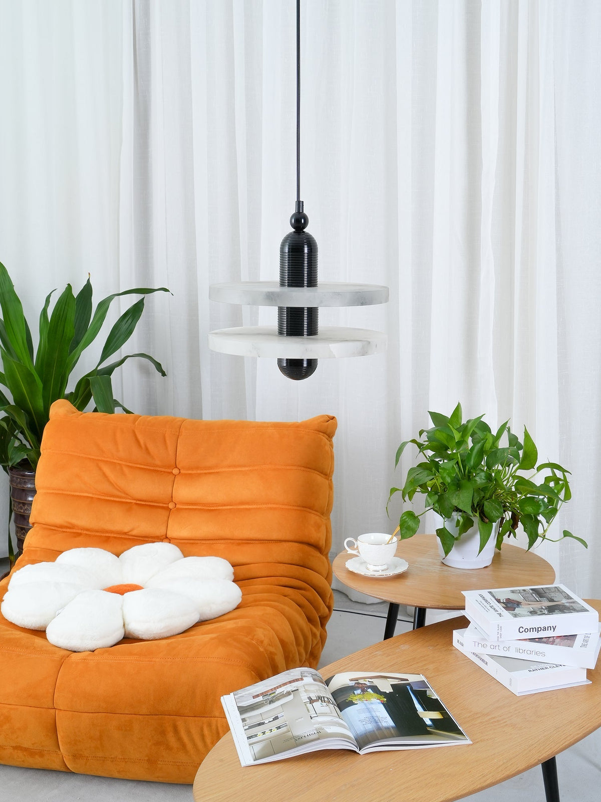 Casterena Alabaster Pendant Light-Moonnatur