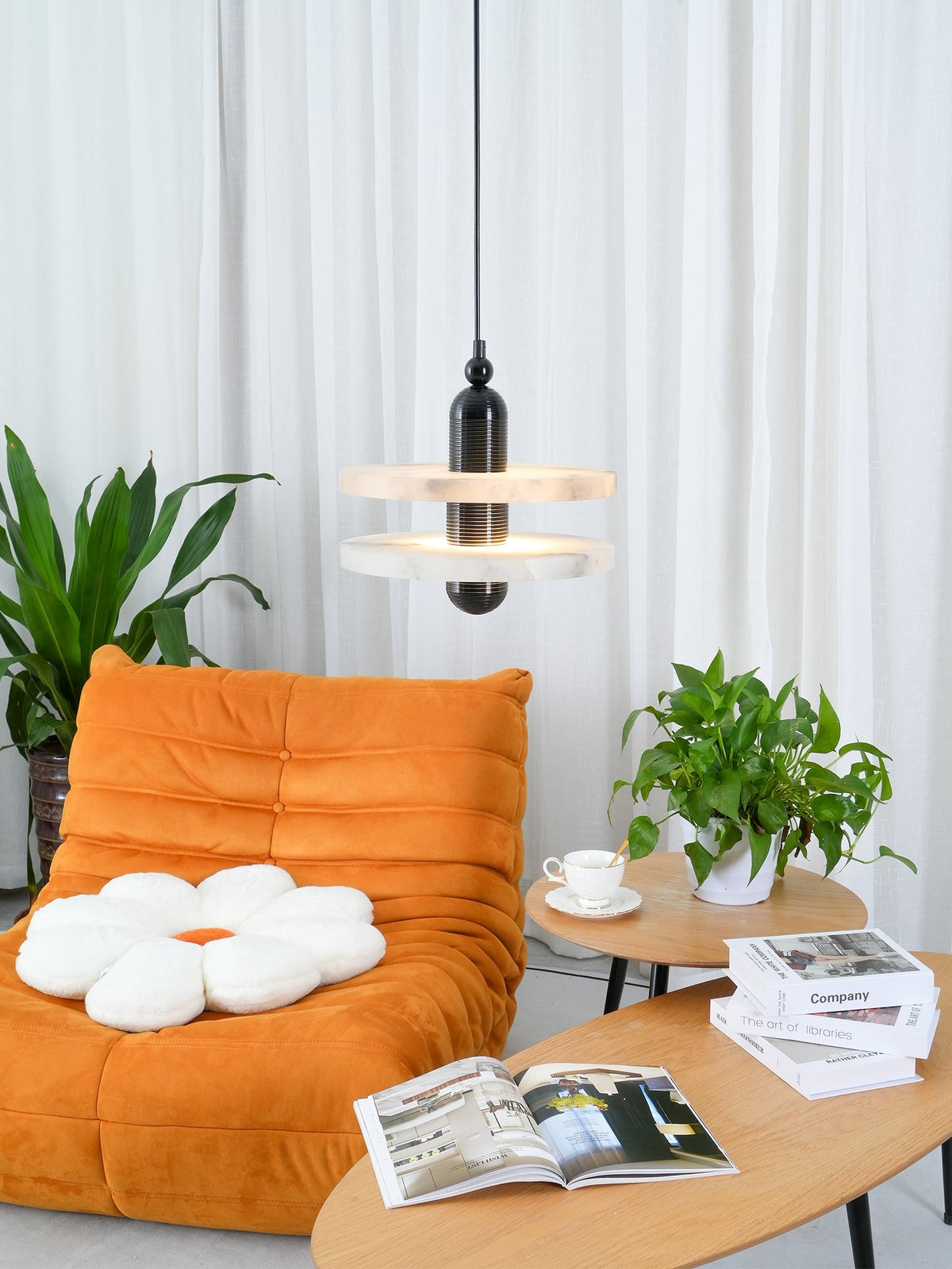 Casterena Alabaster Pendant Light-Moonnatur