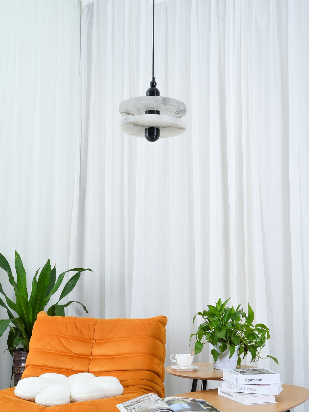 Casterena Alabaster Pendant Light-Moonnatur