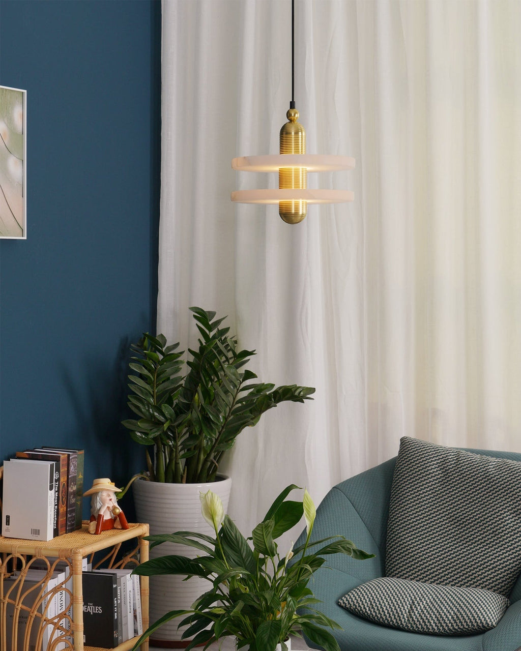 Casterena Alabaster Pendant Light-Moonnatur