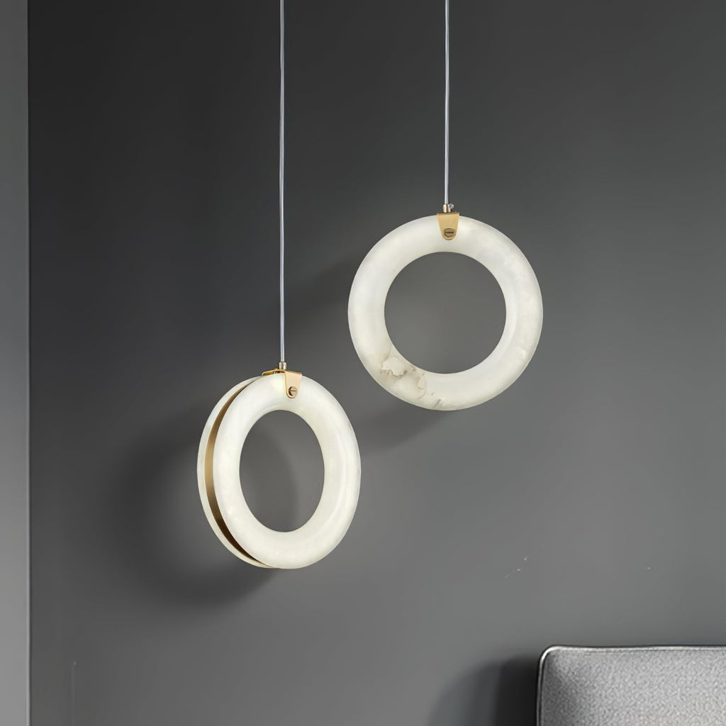 Grenelaelle Alabaster Pendant Light-Moonnatur