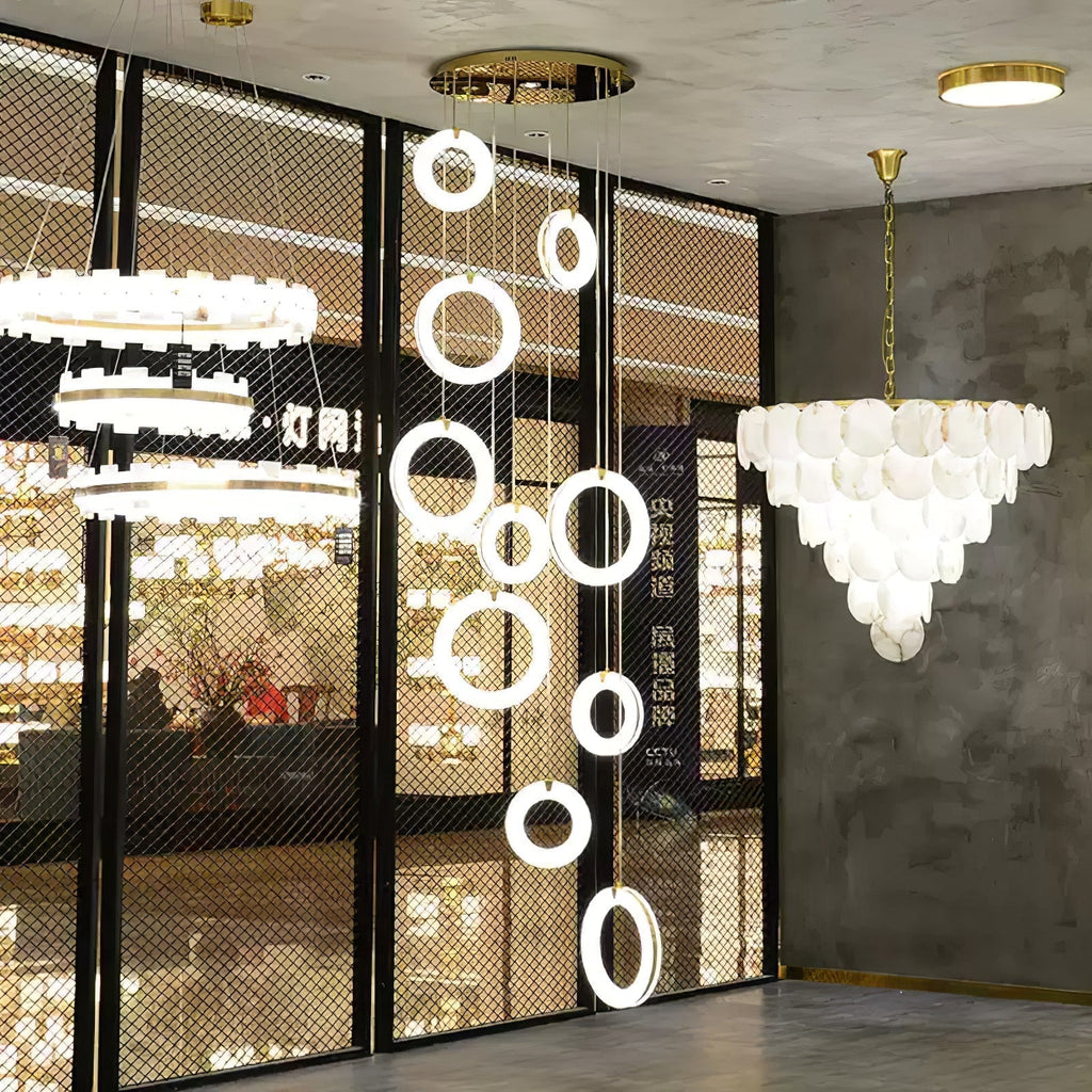 Grenelaelle Alabaster Pendant Light-Moonnatur