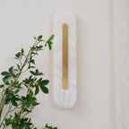 Glenaria Alabaster Wall Light-Moonnatur