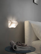 Faldenora Alabaster Wall Light-Moonnatur
