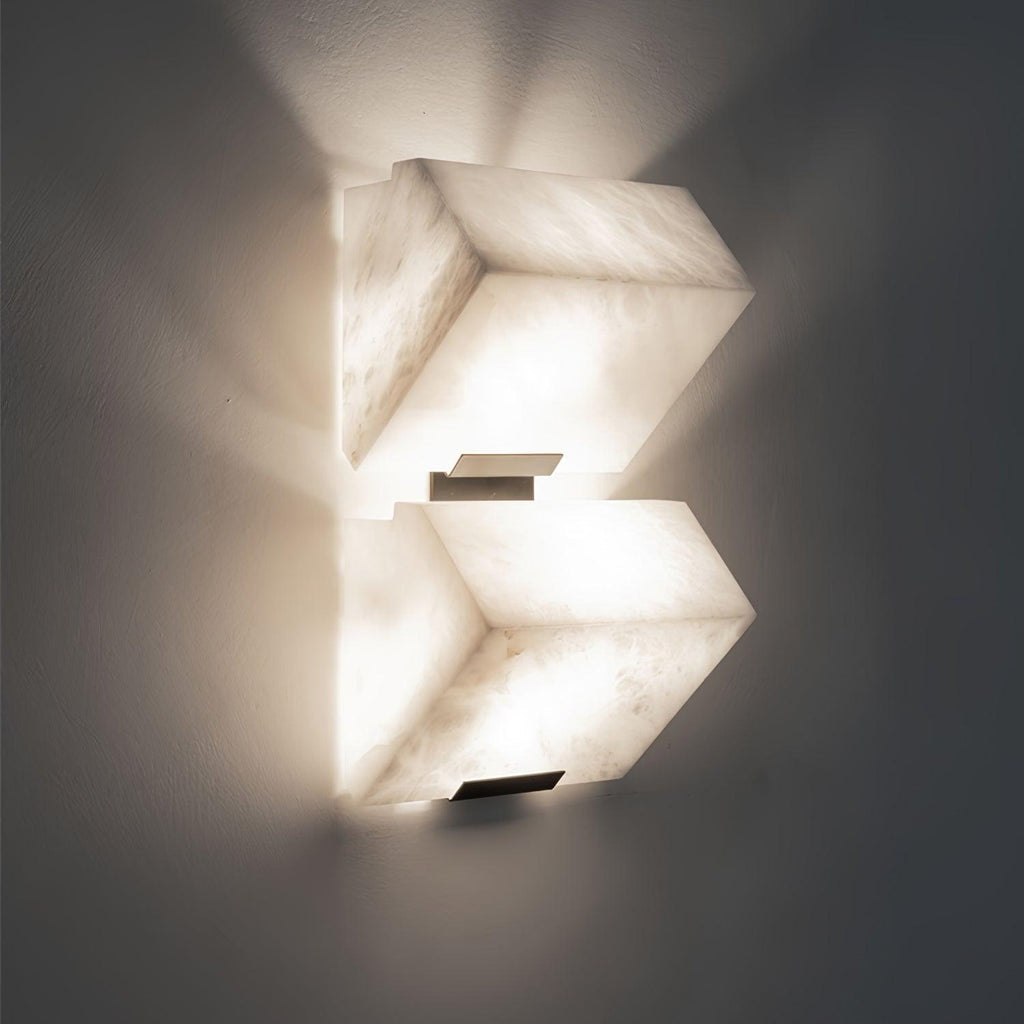 Faldenora Alabaster Wall Light-Moonnatur