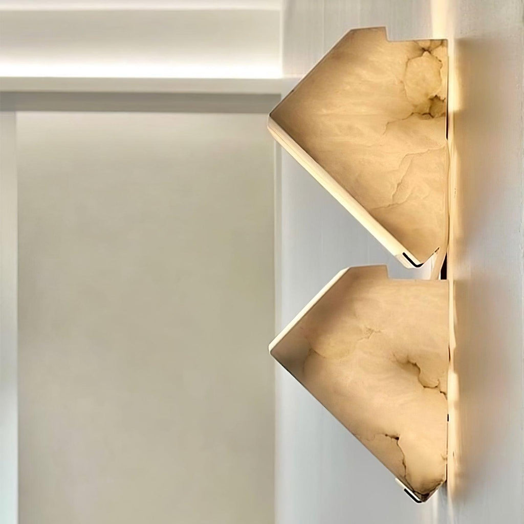 Faldenora Alabaster Wall Light-Moonnatur