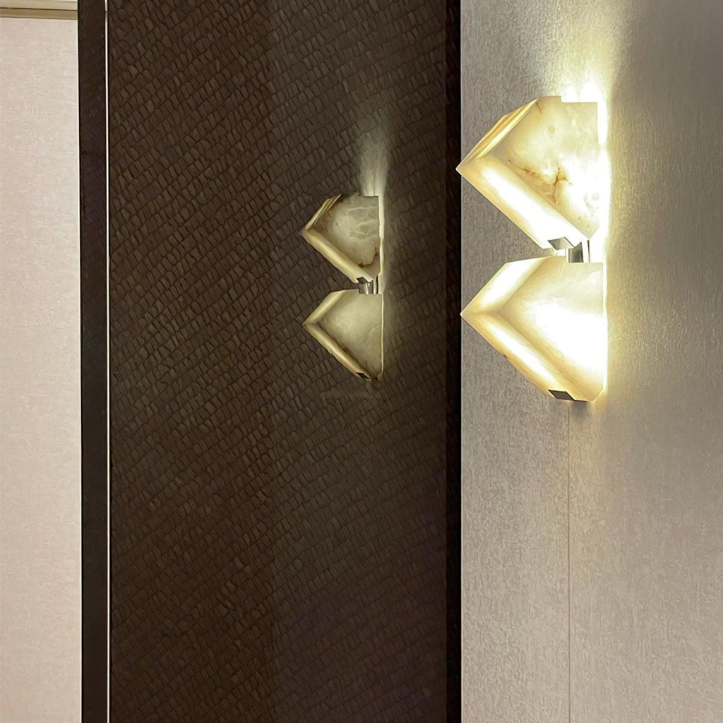 Faldenora Alabaster Wall Light-Moonnatur