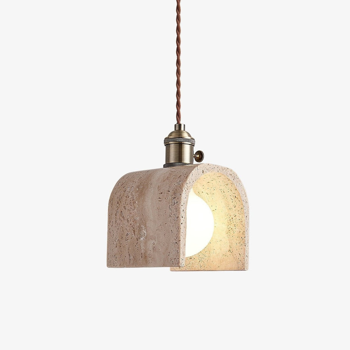 Laveniel Travertine Pendant Light-Moonnatur