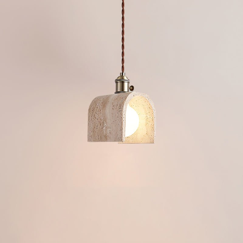 Laveniel Travertine Pendant Light-Moonnatur